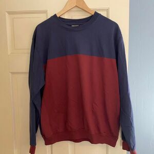 Unbranded Men's Red and Navy Shirt